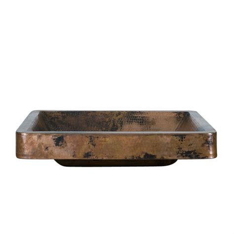 Buy Rectangle Copper Vessel Sink Online