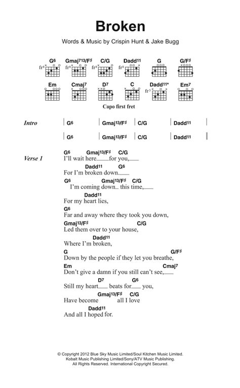 Broken Strings Guitar Chords