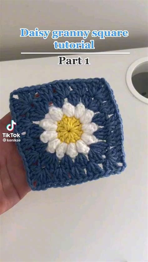 Daisy Granny Square Tutorial Crochet Tutorial Artofit