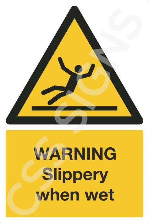 Warning Slippery When Wet Sign Sign Shop Ireland CSS Signs