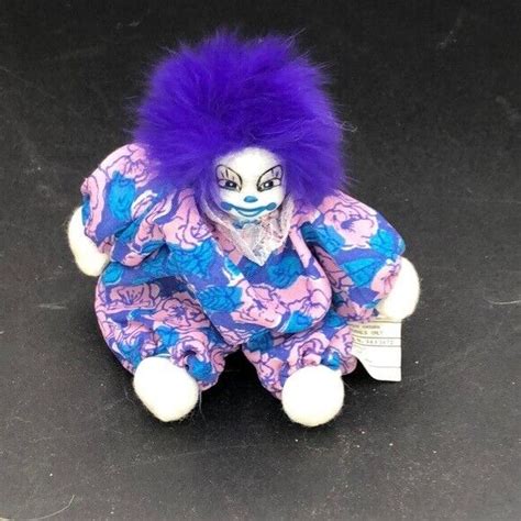 Nwt Q Tee Vintage Porcelain Collectible Clown Doll Porcelain Face