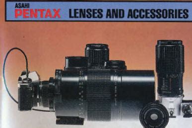 Pentax SMC Lenses instruction manual, user manual, PDF camera manual