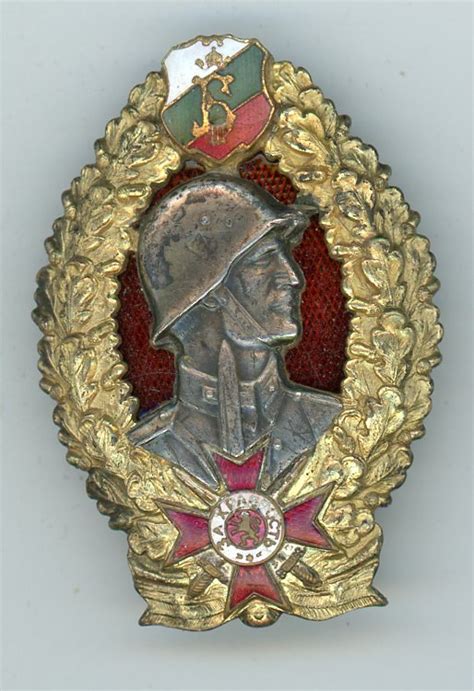 Bulgaria Infantry Leader Badge 1cl For Officers Floyds Medals