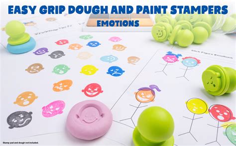 Amazon Ready Learn Easy Grip Dough And Paint Stampers Emotions