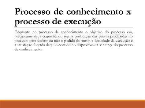 Teoria geral da execução ppt carregar