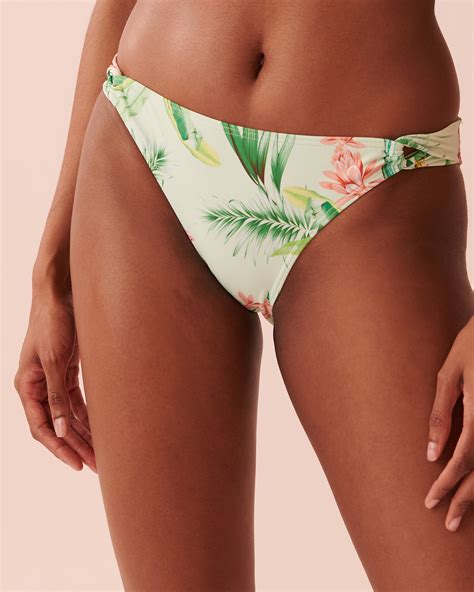 Bas de bikini côtés plissés ISLAND TROPIC Île tropicale la Vie en Rose