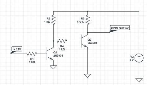 Ttl Logic Level Converter From V To V Schematic Electrical