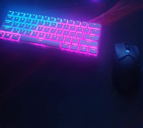 Huntsman mini linear with pudding keycaps and viper ultimate👌 : razer