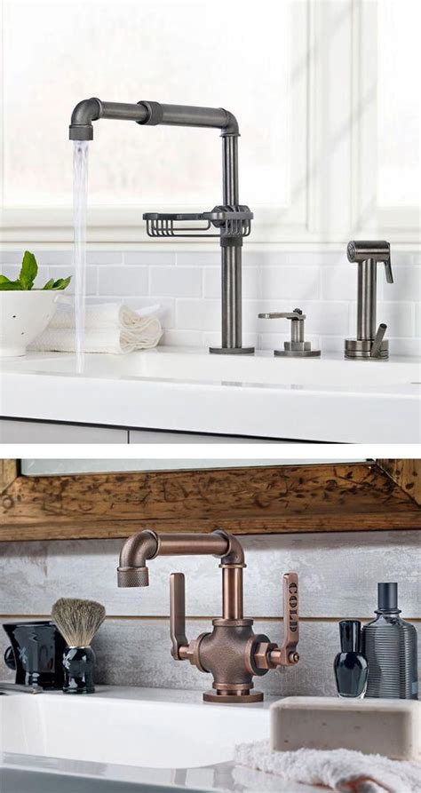 Industrial Beauties These Two New Industrial Style Faucets By Watermark