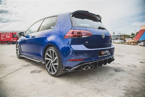 Racing Durability Rear Side Splitters Flaps Vw Golf R Facelift