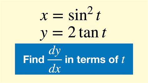 Parametric Differentiation Example A Level YouTube