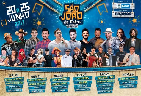 Divulgada programação completa do São João de Patos 2017 na Paraíba