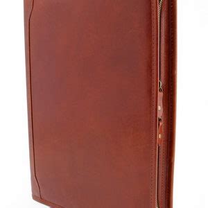 Leather Portfolio A Leather Padfolio Peronalized Organizer Compendium