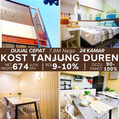 Dijual Rumah Kost, 24 Kamar, Hadap Barat, Kamar Terisi Penuh, Dekat GOR ...