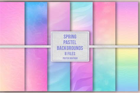 Spring Pastel Backgrounds Pack Graphic by Poster Boutique · Creative ...