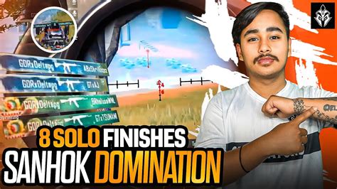 8 Solo Finishes In BGIS Grind Match 3 Sanhok The Dominating Team