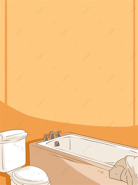 Bathtub Bathroom Cartoon Background, Bathtub, Bathroom, Cabinet ...