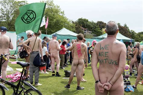 Naked Bike Ride Partnership Extinction Rebellion Brighton