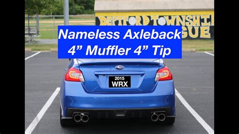 Nameless Muffler Delete Exhaust Tip Subaru Wrx Youtube