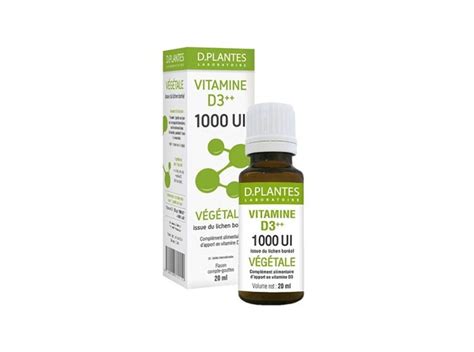 D Plantes Vitamine D3 végétale 1000 UI 20ml Pharmacie en ligne