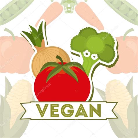 Vegan Food Design Stock Vector Image By ©yupiramos 97236484