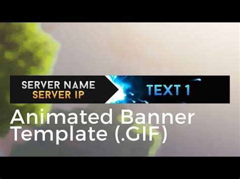 Minecraft Animated Server Banner Template "super Dazzle in Animated ...