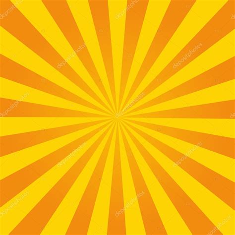 Retro Ray Orange Background In Vintage Style Stock Vector By