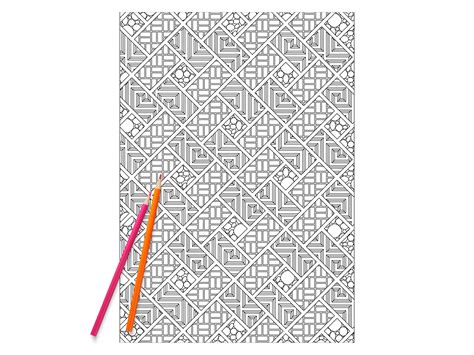 Zendoodle Geometric Art Pdf Coloring Different Geometric Etsy