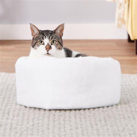 K&H PET PRODUCTS Self-Warming Hooded Cat Bed, Chocolate/Tan, Small ...