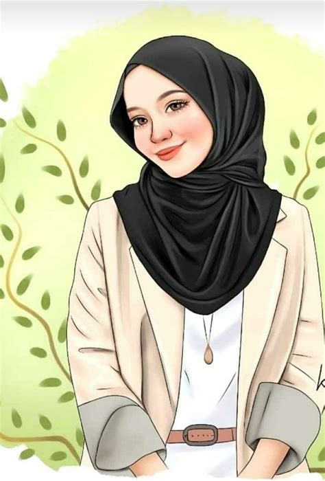 Cute Girl Cartoon Images With Hijab