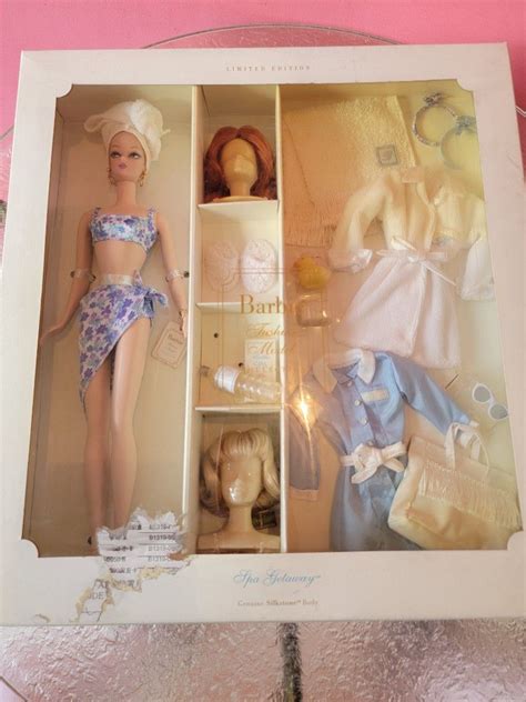 Barbie BFMC Spa Getaway Silkstone Doll Giftset Gold Label 2003 Mattel