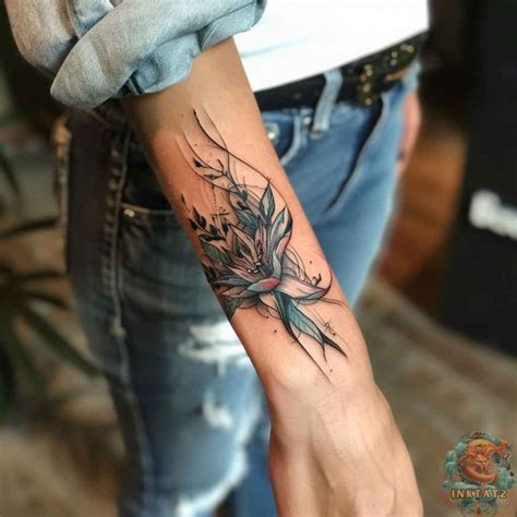 Exploring the Timeless Beauty of Abstract Flower Tattoos: 92 Designs - inktat2.com