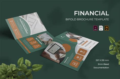 Financial Bifold Brochure By Vunira Thehungryjpeg