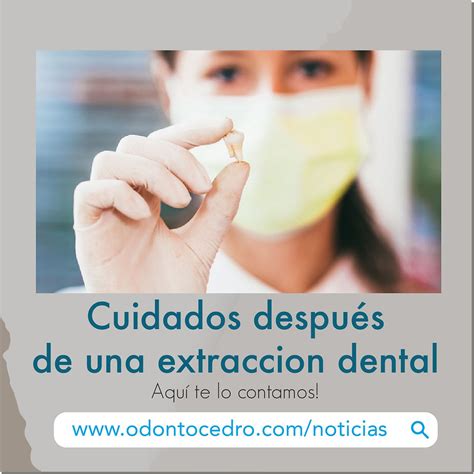 Cuidados Después De Una Extracción Dental