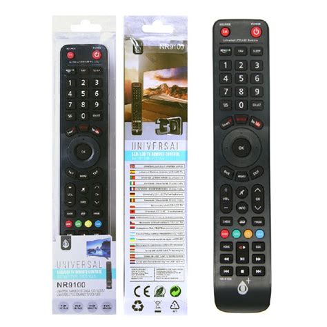 NR9100 Universal Remote Controler For LCD LED TV Black