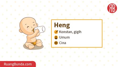 heng arti nama kombinasi rangkaian nama sifat karakter