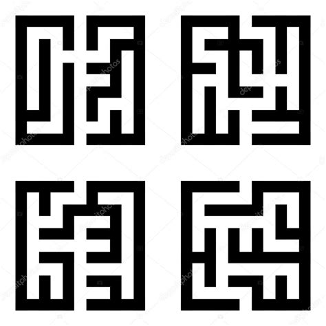 Illustration Of Maze Set Stock Vector Image By Kchungtw 61677099