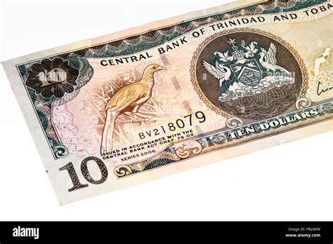 10 Trinidad And Tobago Dollar Bank Note Trinidad And Tobago Is The National Currency Of This