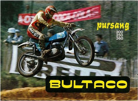 1975 BULTACO Brochure Pursang 360 250 200 MK8 Vintage Motocross