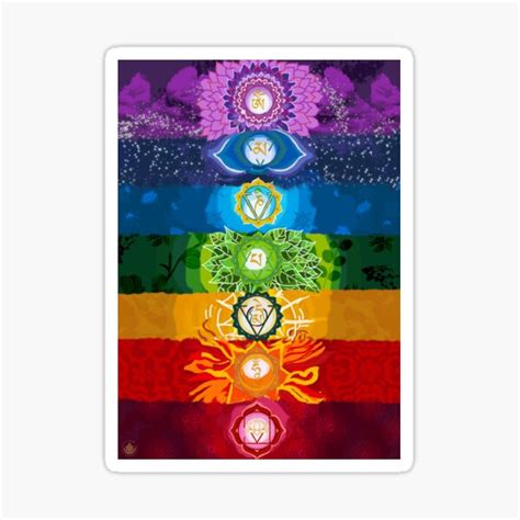 "Healing Chakra Artwork" Sticker for Sale by Lunaticrafts | Redbubble