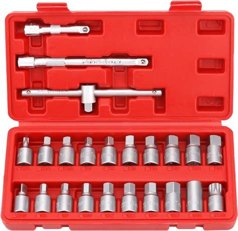 Professional 3 8 Oil Drain Sump Plug Hex For Key Set Plug Remover