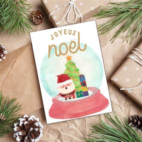 Joyeux Noel Card - Etsy