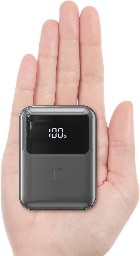 Hganus Batterie Externe 10000mAh 22 5W Mini Power Bank Charge Rapide