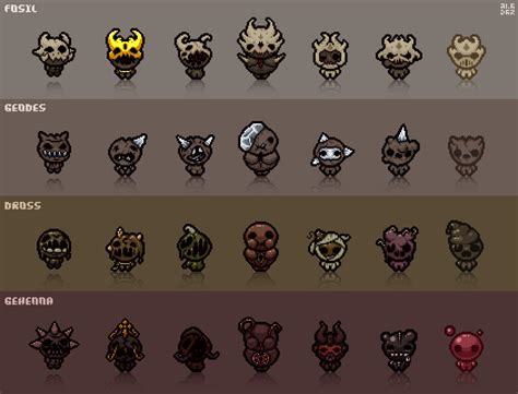 Some Resprites 7 Sins The Binding Of Isaac Official Amino