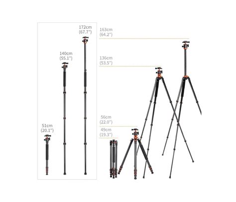 K F Concept Tripod Carbon Fiber Sa C Sinar Photo Digital Camera