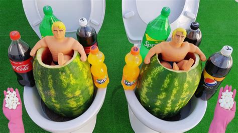 Stretch Armstrong Vs Cola Fanta Sprite Douple Watermelon Pepsi And