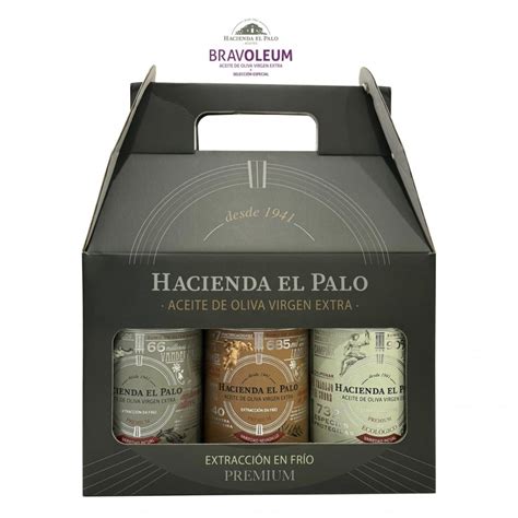 Estuche Triple Hacienda El Palo Premium Cristal Ml Nueva Cosecha