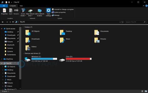 How To Use Windows File Explorer In Dark Theme Windows 10 14991 Hot