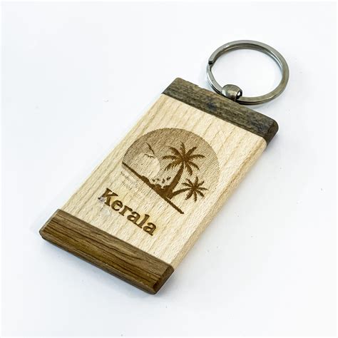 Buy Unique Kerala Souvenir Wooden Keychains – Angroos