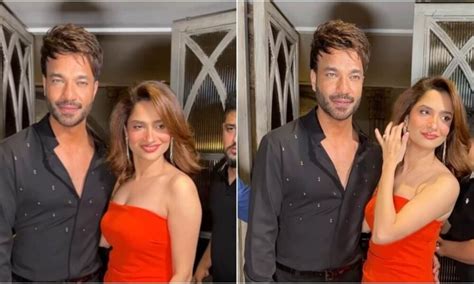 Ankita Lokhande With Vicky Jain Steps Out In City Dressed In Red